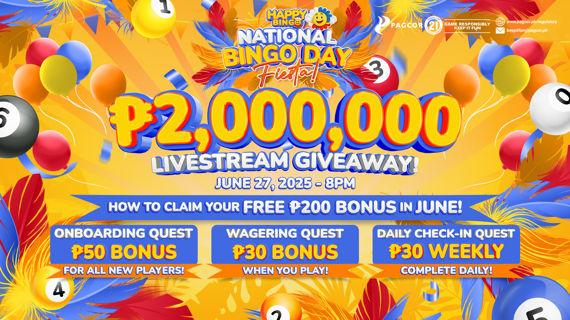 HappyBingo National Bingo Day Fiesta Bonuses