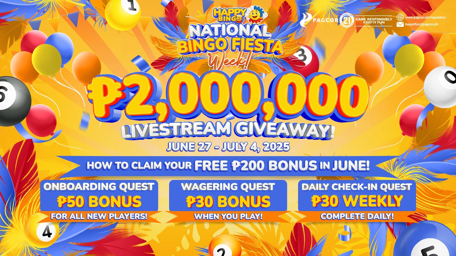 HappyBingo National Bingo Day Fiesta Bonuses